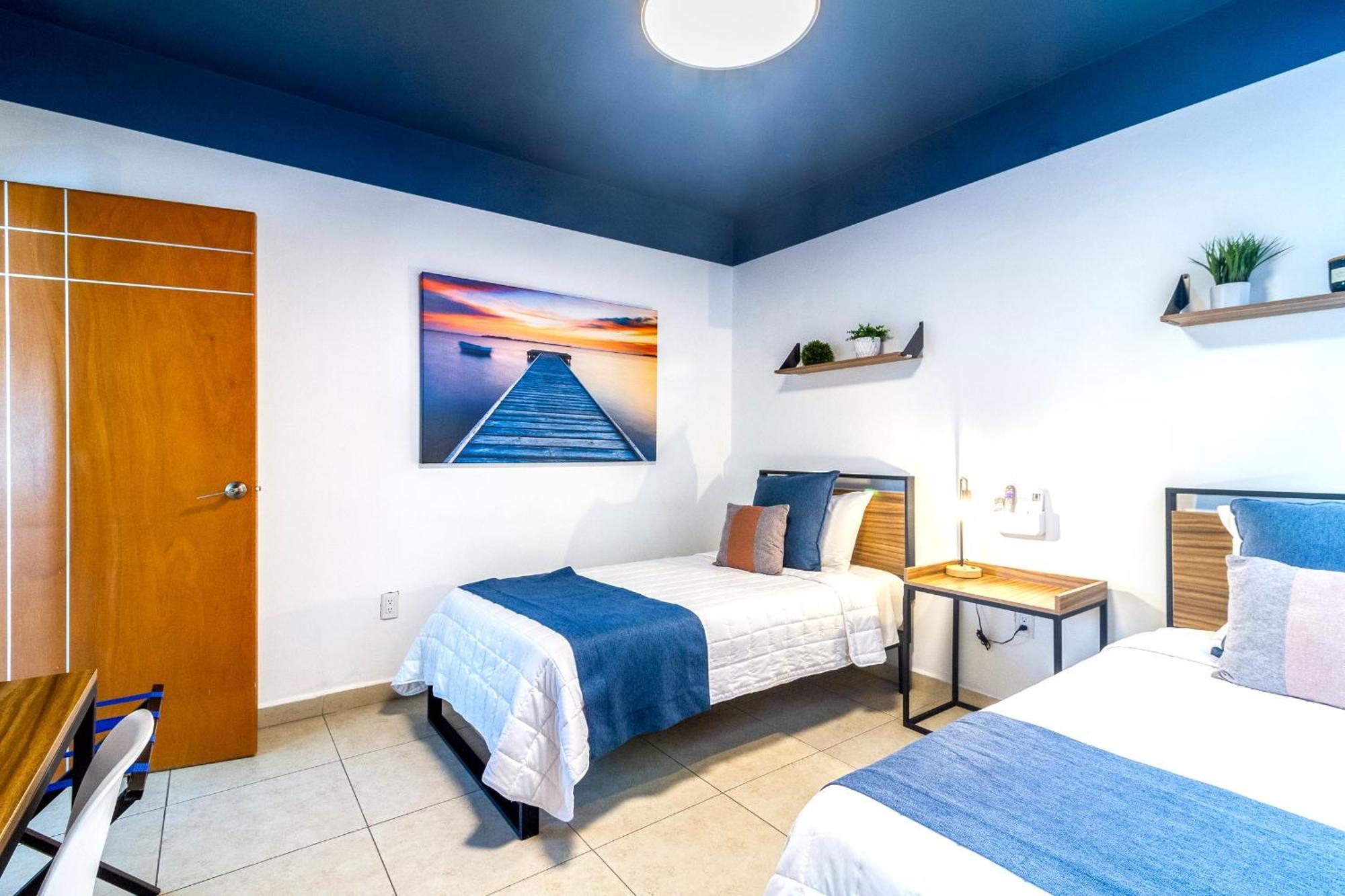 הוילה גואדלחארה Casa Azul Turquesa Excelente Ubicacion Facturamos מראה חיצוני תמונה